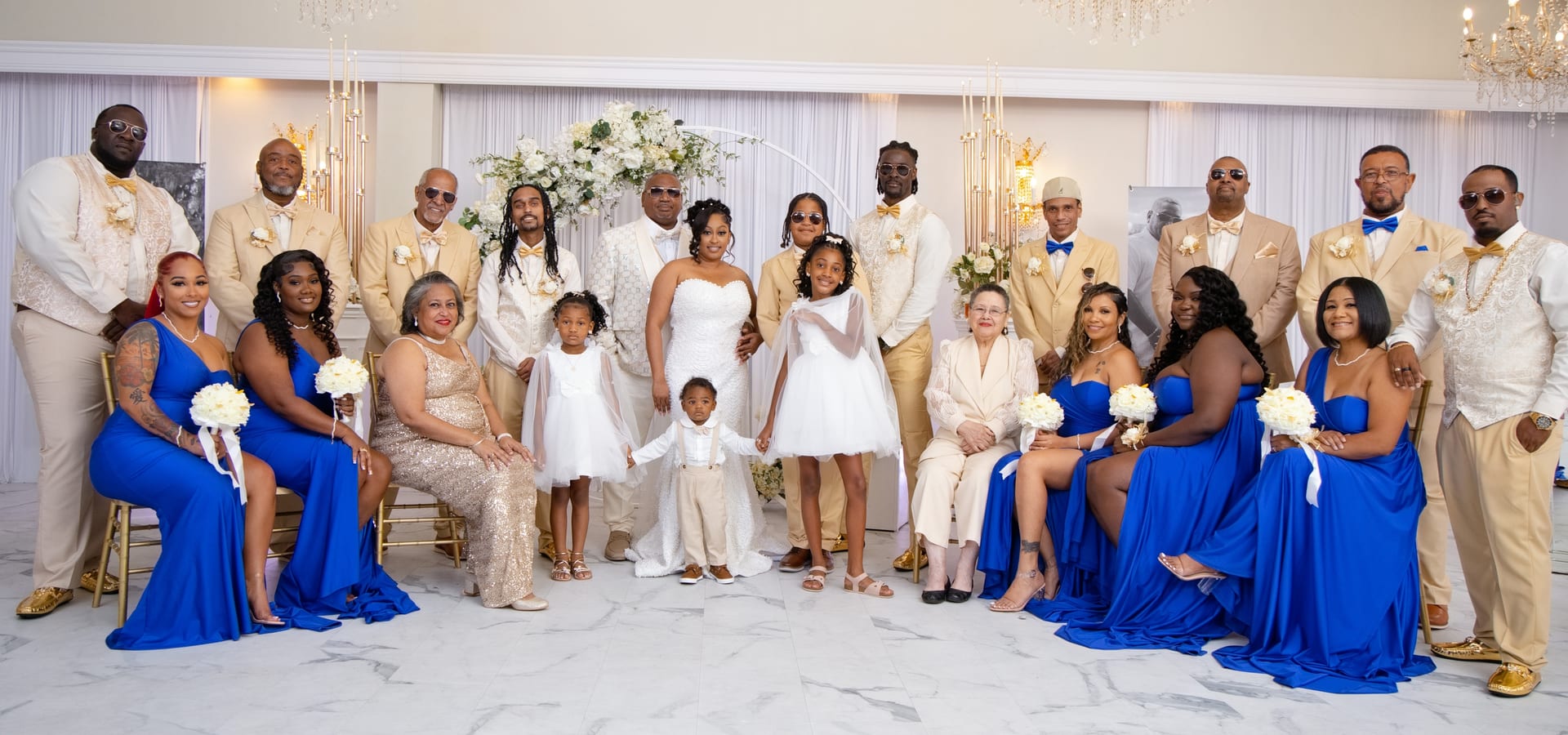 Emotional wedding ceremony moment
